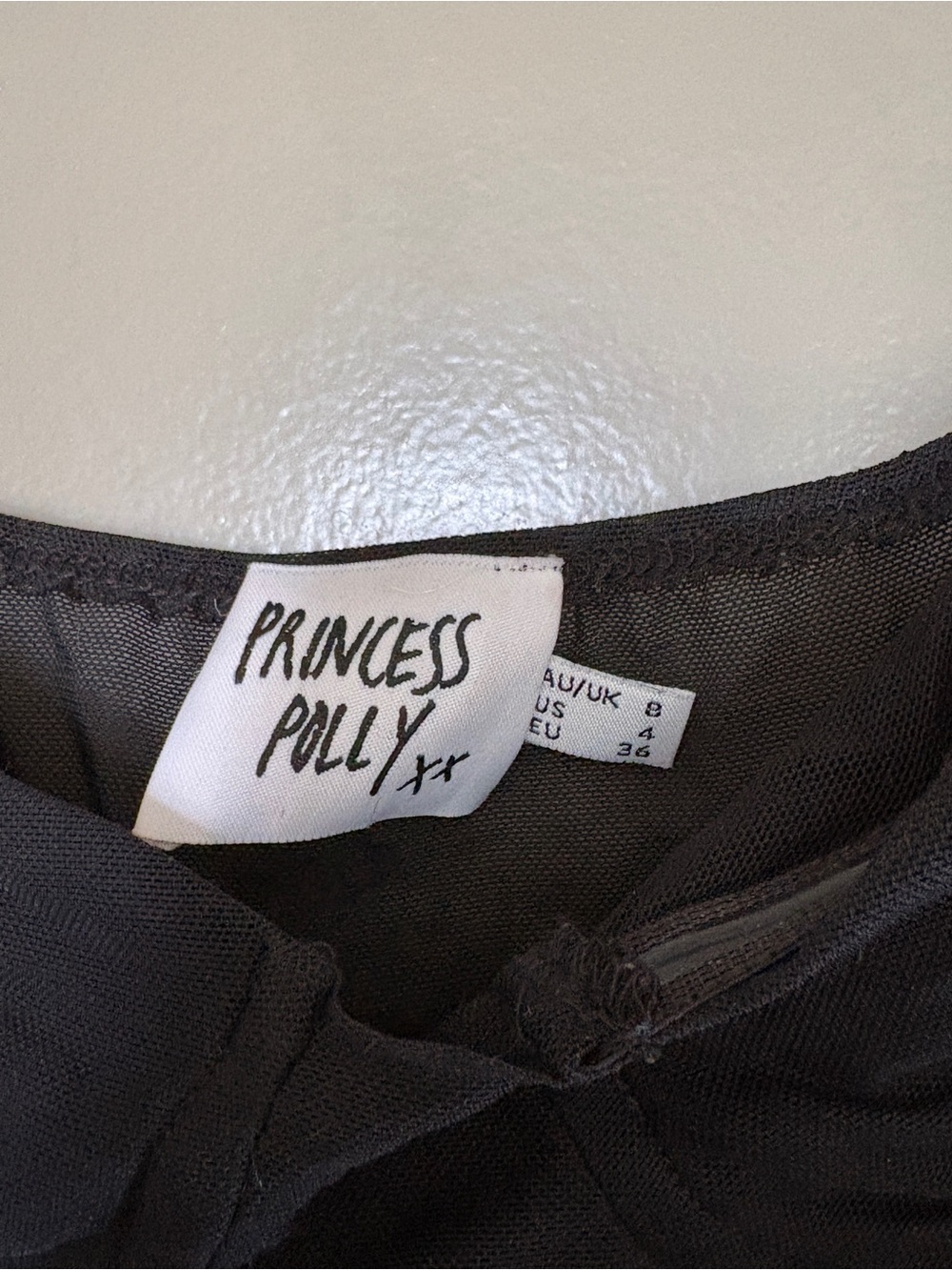 Princess Polly Black Ruched Drawstring Cami - Picture 7 of 9